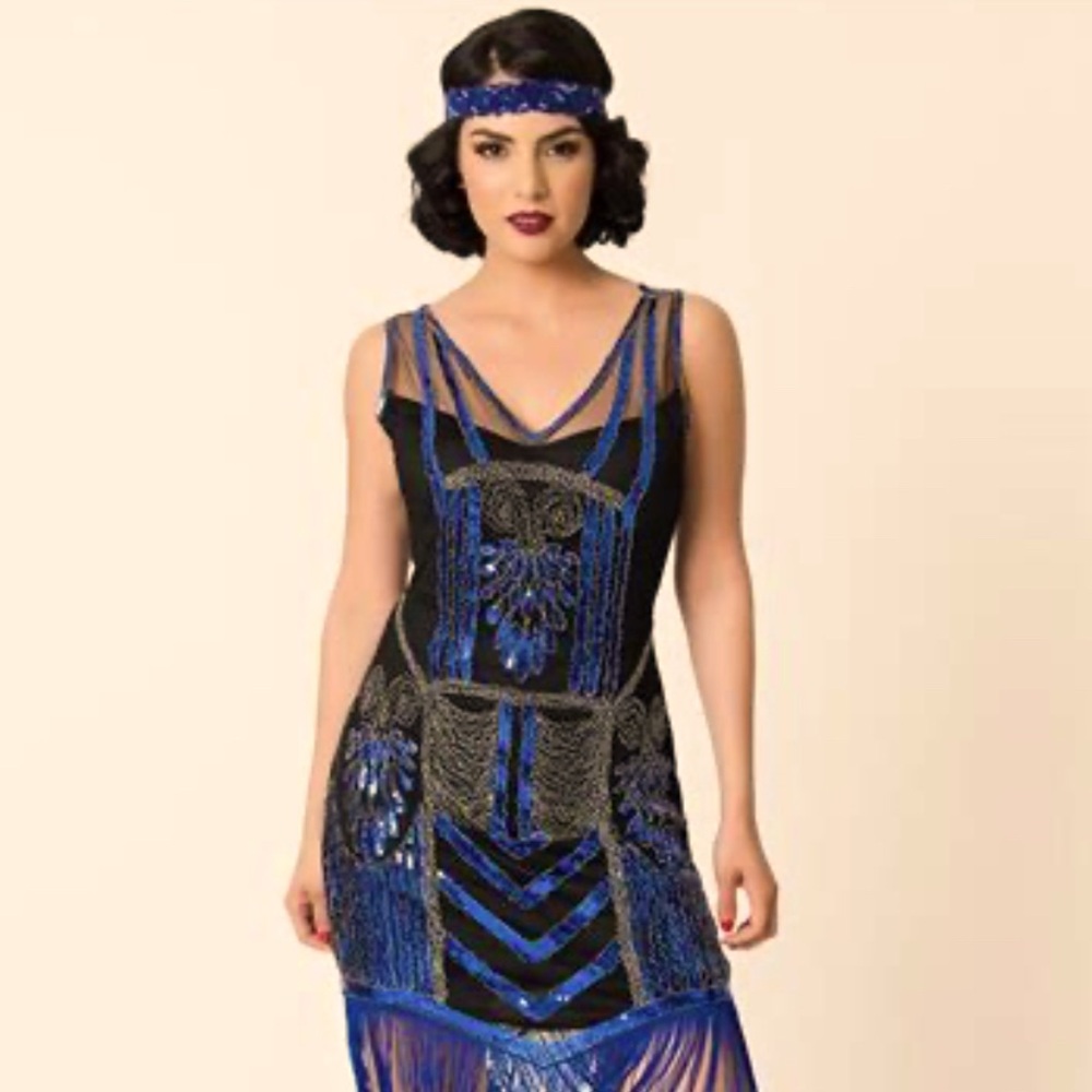 NWT Unique Vintage Roaring ‘20s Flapper Dress Small